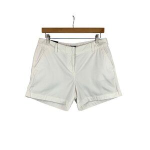 J.Crew Womens White Cotton Shorts Size 6